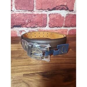 FIRENZE LEATHER BROWN BELT 34